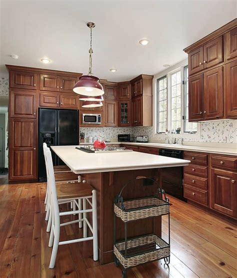 kitchen with black appliances